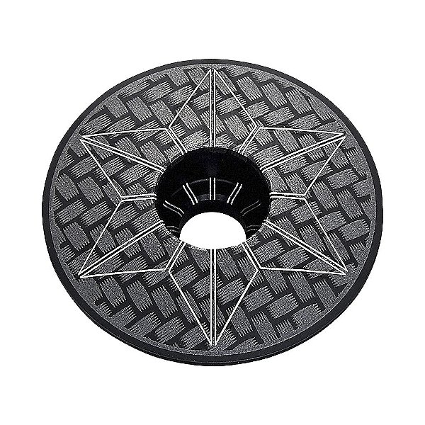 Tampa para Espiga do Guidão de Bicicleta Star Capz Carbono Sz-24a