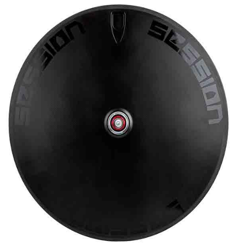 Roda traseira fechada de carbono Session Parts 700c Clincher, freio no aro Session Parts
