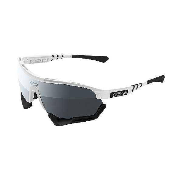 Óculos Scicon Aerotech Branco Lente Prata