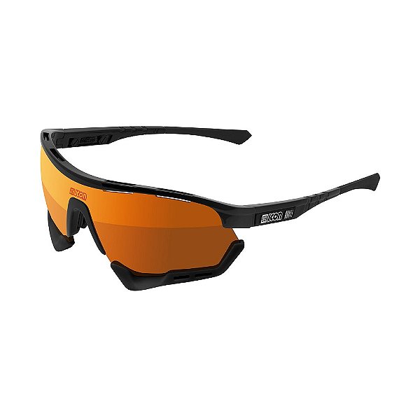Óculos Scicon Aerotech Preto Lente Bronze