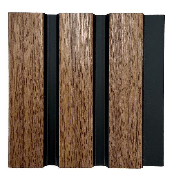 Painel Ripado Finottato - Freijo/Preto 25mm - 2,85m linear