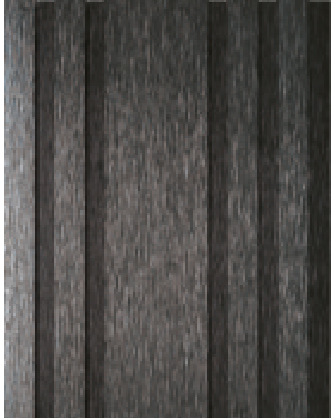 Painel Ripado - Arquitech - Crosswall  Track - Preto Escovado - 8mm- 2,80x 20cm