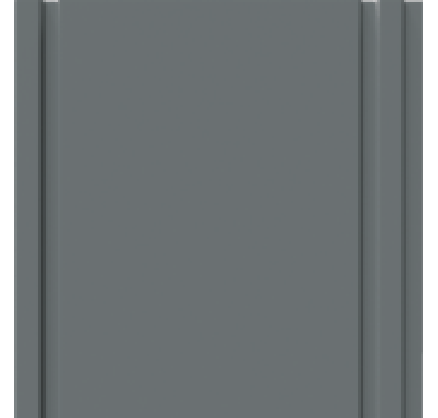 Painel Ripado - Arquitech - Crosswall  Flat - Cinza Chumbo - 8mm - 2,80x25cm