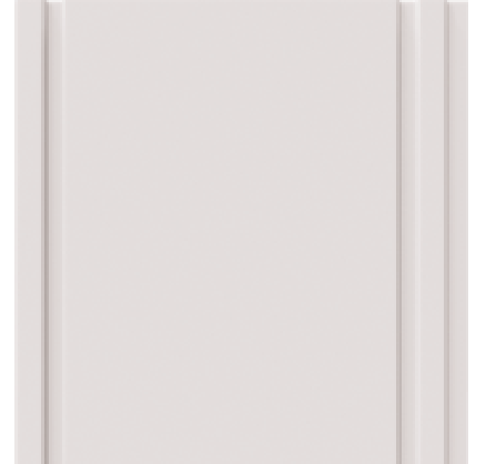 Painel Ripado - Arquitech - Crosswall Flat - Branco Lunar - 8mm - 2,80x25cm