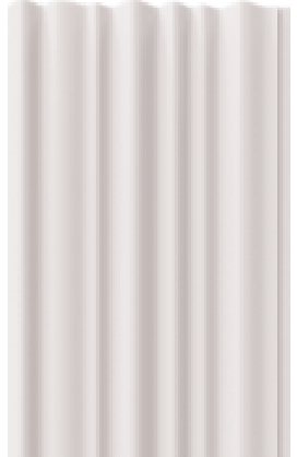 Painel Ripado - Arquitech - Crosswall  Cortine - Branco Lunar - 14,9mm - 2,80x15,3cm