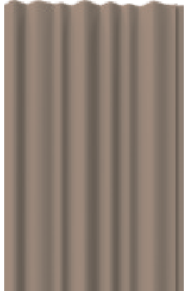 Painel Ripado - Arquitech - Crosswall  Cortine - Cappuccino - 14,9mm - 2,80x15,3cm