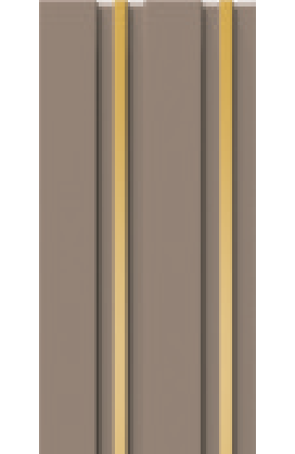 Painel Ripado - Arquitech - Crosswall  Stipe - Cappuccino Gold - 8mm - 2,80x12cm
