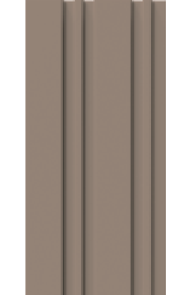 Painel Ripado - Arquitech - Crosswall  Stipe - Cappuccino- 8mm - 2,80x12cm