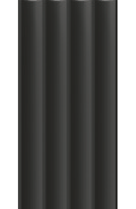 Painel Ripado - Arquitech - Crosswall  Ressonance - Preto Vulcano - 8mm - 2,80x12cm