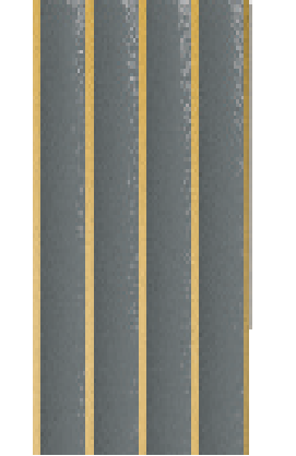 Painel Ripado - Arquitech - Crosswall  Ressonance - Cinza Urbano Gold - 8mm - 2,80x12cm