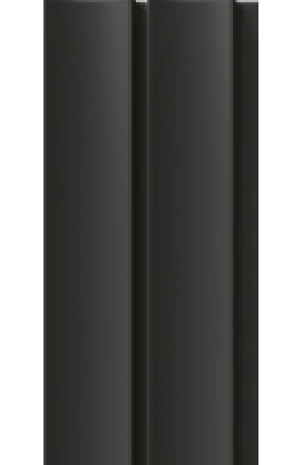 Painel Ripado - Arquitech - Crosswall  Pulse - Preto Vulcano - 11,6mm - 2,80x11,3 cm