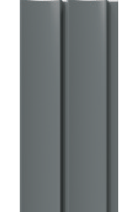Painel Ripado - Arquitech - Crosswall  Pulse - Cinza Chumbo - 11,6mm - 2,80x11,3 cm