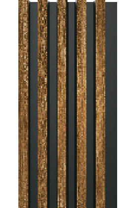 Painel Ripado - Arquitech - Crosswall  Essence - Elm Wood - 12mm - 2,80x13,5 cm