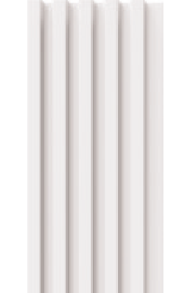Painel Ripado - Arquitech - Crosswall  Essence - Branco - 12mm - 2,80x13,5 cm