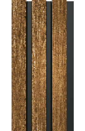 Painel Ripado - Arquitech - Crosswall  Legacy - Elm Wood - 12mm - 2,80x11,3 cm