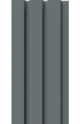 Painel Ripado - Arquitech - Crosswall  Legacy - Cinza Urbano - 12mm - 2,80x11,3 cm