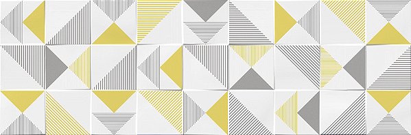Piso Porcelanato - Incepa - Coleção Artline - Acetinado - Amarelo - 11 mm - 300 x 900mm - 1,08 m2