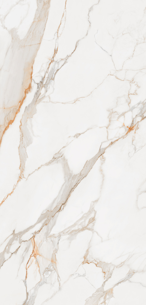 Piso Porcelanato - Incepa - Coleção Calacatta Oro - Polido - 7,00 mm - 1200 x 2500mm - 2,99 m2