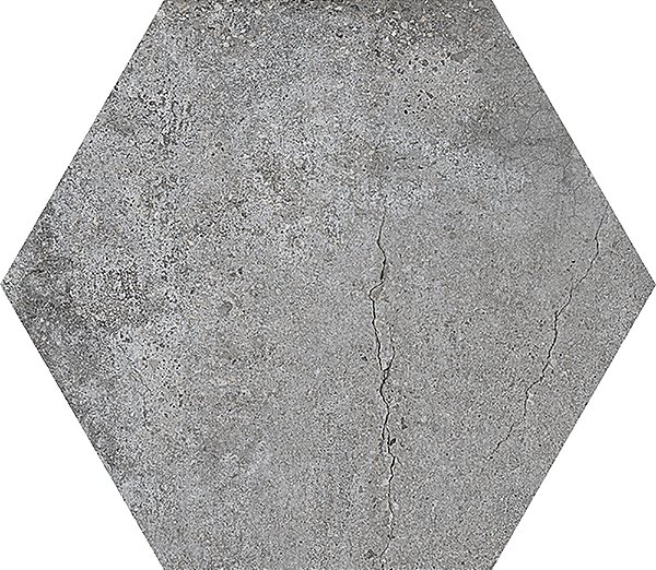 Piso Porcelanato - Incepa - Coleção Seattle - Acetinado - Gris - Hexagonal - 8,50 mm - 215 x 215mm - 0,93 m2