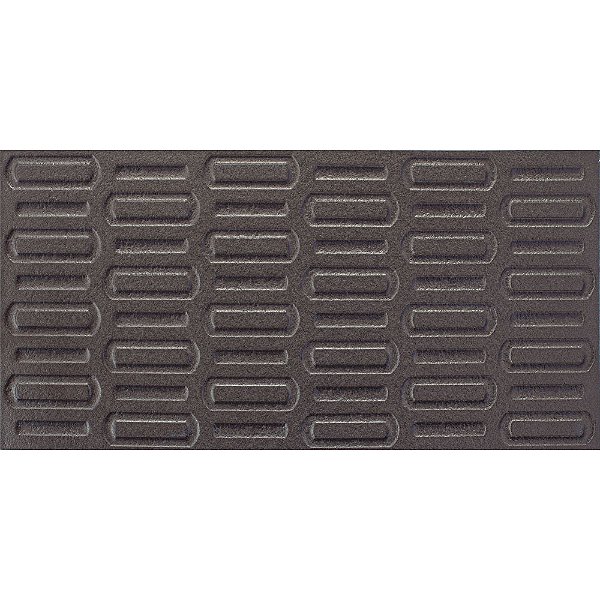 Piso Porcelanato - Roca - Coleção Trace Steel - Metalizado - Grafite - 8,5 mm - 30 X 60 - 1,80 m2