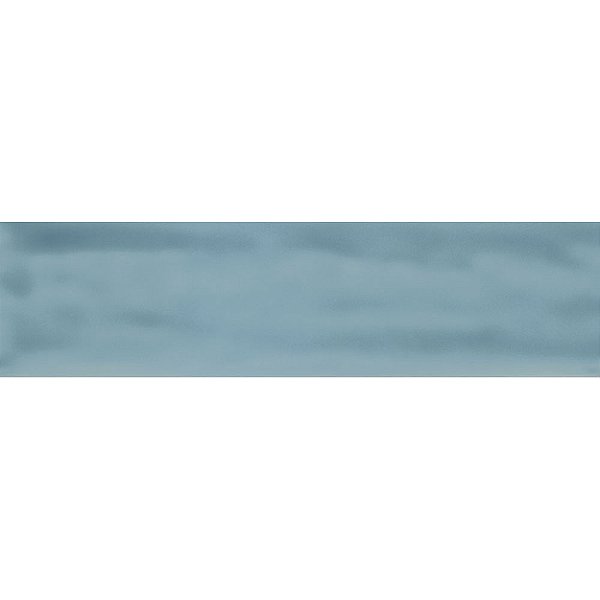 Piso Porcelanato - Roca - Coleção Flow  - Brilhante - Atoll Blue - 7,3 mm - 7,7 X 30,5 - 1,08 m2