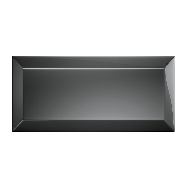 Piso Porcelanato - Roca - Coleção Bisote - Brilhante - Negro  - 7 mm - 7,7 X 15 - 0,93 m2