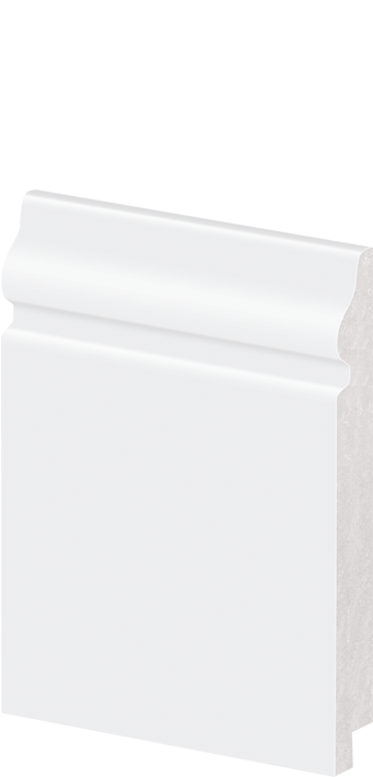 Rodapé Poliestireno - Arquitech - Branco - Retrofit - 12 cm - 2,4m