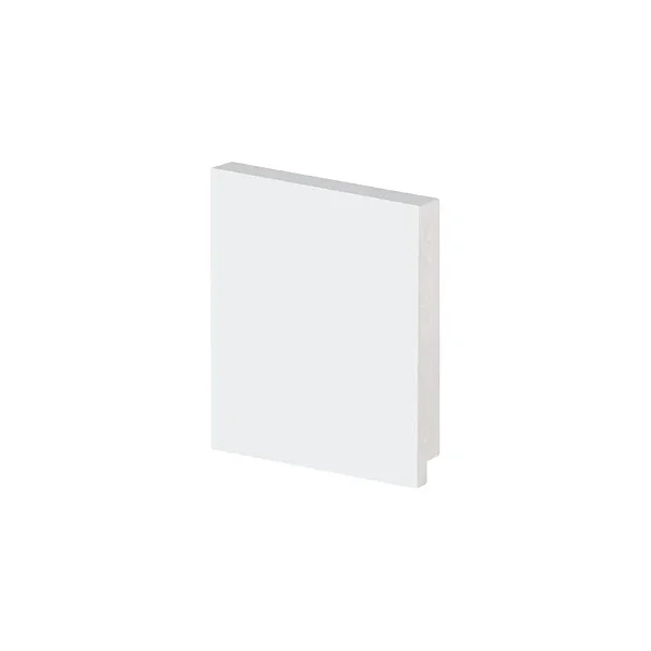 Rodapé Poliestireno Slim - Arquitech - Branco - Liso - 10 cm - 2,4m