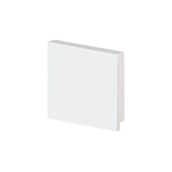 Rodapé Poliestireno Slim - Arquitech - Branco - Liso - 7 cm - 2,4m
