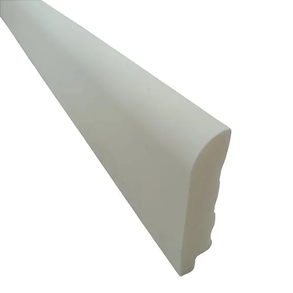Rodapé Poliestireno - Arquitech - Branco - Boleado - 7 cm - 2,4m