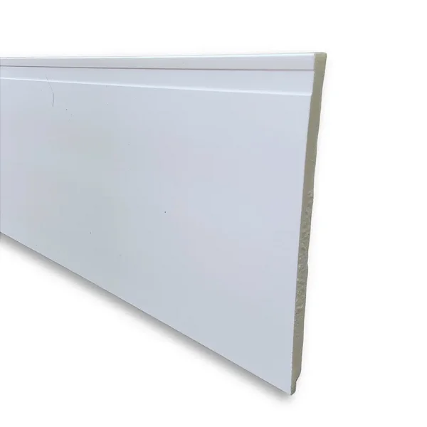 Rodapé Poliestireno - Arquitech - Branco - Frisado - 25 cm - 2,4m
