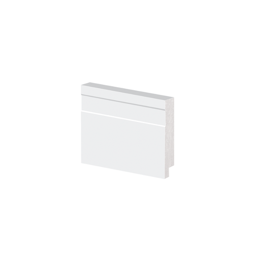 Rodapé Poliestireno - Arquitech - Branco - Frisado - 5 cm - 2,4m