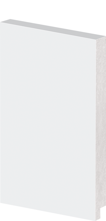 Rodapé Poliestireno - Arquitech - Branco - Liso - 20 cm - 2,4m