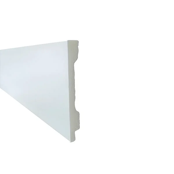 Rodapé Poliestireno - Arquitech - Branco - Vide Liso - 10 cm - 2,4m