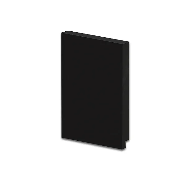 Rodapé Poliestireno - Arquitech - Preto Vulcano - Liso - 15 cm - 2,4m