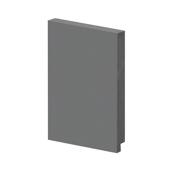 Rodapé Poliestireno - Arquitech - Cinza Urbano - Liso - 15 cm - 2,4m