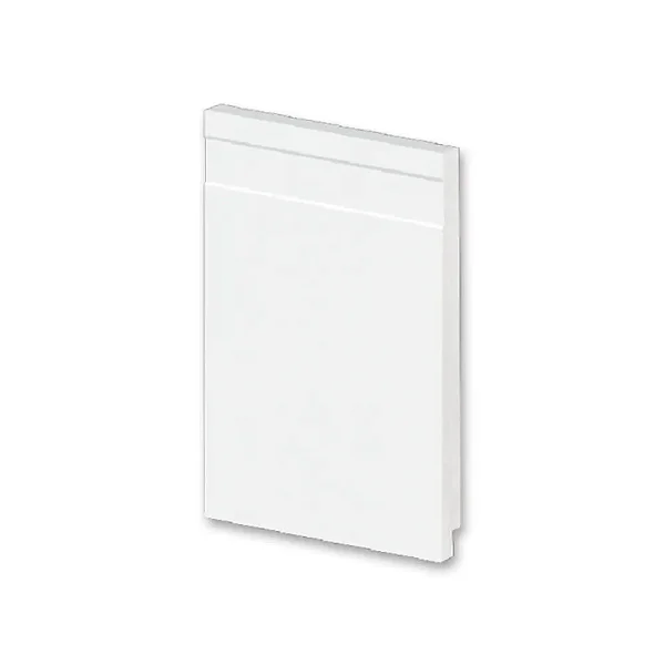 Rodapé Poliestireno Slim - Arquitech - Branco - Frisado - 15 cm - 2,4m
