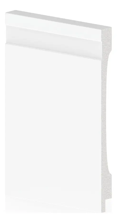 Rodapé Poliestireno - Arquitech - Branco - Vide Frisado - 15 cm - 2,4m