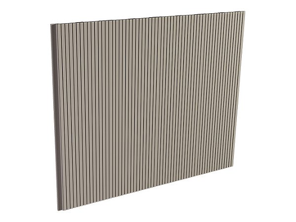 Painel Ripado - Santa Luzia - Nero Frisado Mangue