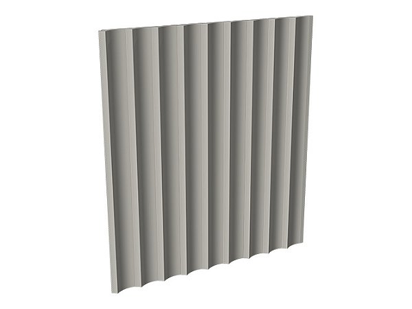 Painel Ripado - Santa Luzia - Waves 155 Cinza Glacial