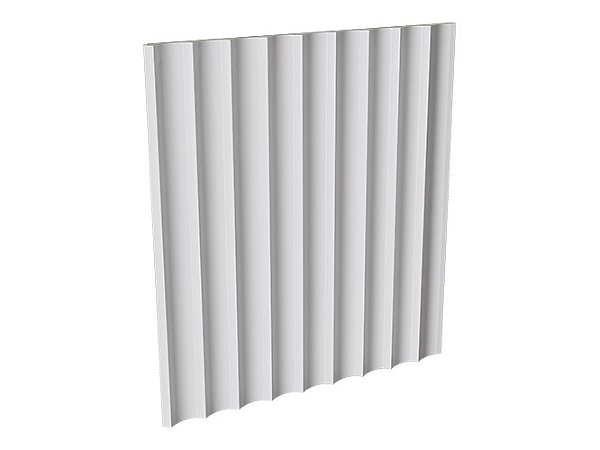 Painel Ripado - Santa Luzia - Waves 155 Branco