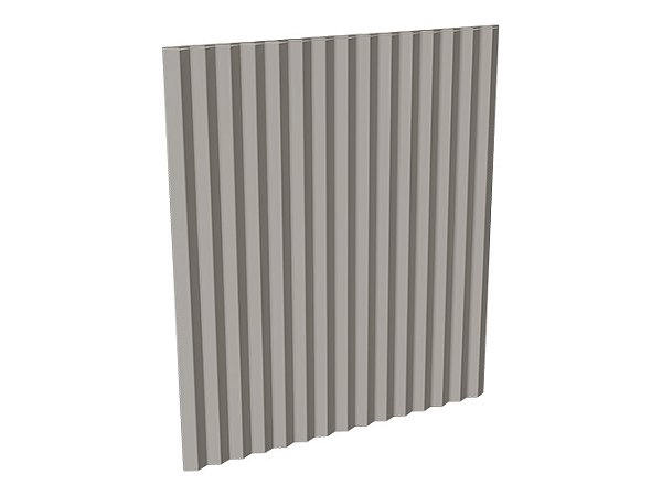 Painel Ripado - Santa Luzia - Gize 144 Cinza Glacial