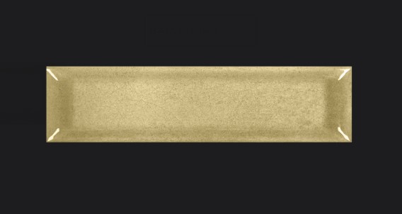 Revestimento - Gabriella -  Vetri  Ocre Brilho  - 7,6 X 30,7 - 0,93 m2