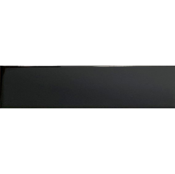 Revestimento - Gabriella - Soft  Liso Preto Brilho - 5,3 X 21,7 - 1,09 m2