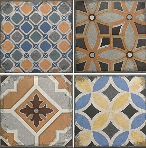 Porcelanato - Gabriella -  Hidráulico Coloril  - 15,2 X 15,2 - 1,11 m2
