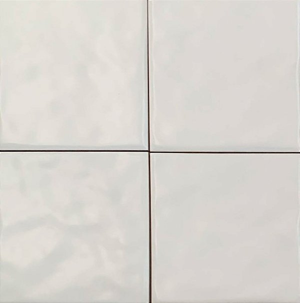 Porcelanato - Gabriella -  Relevo Giz Branco Mate - 15,2 X 15,2 - 1,02 m2