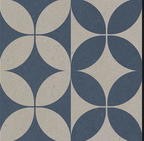 Porcelanato Decorado - Gabriella - Petalas  Granilhado - 20,2 X 20,2 - 1,47 m2