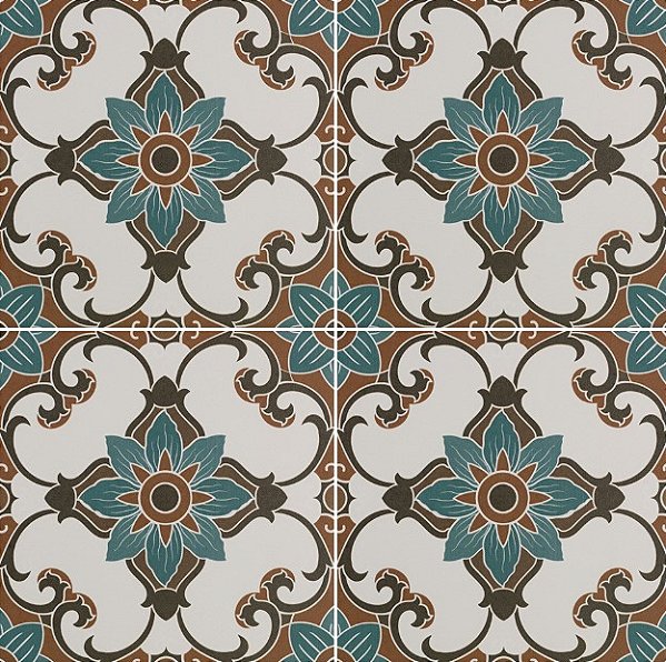 Porcelanato Decorado - Gabriella - Marrocos  Granilhado - 20,2 X 20,2 - 1,47 m2