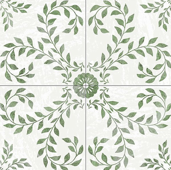 Porcelanato Decorado - Gabriella - Green Mate - 20,2 X 20,2 - 1,47 m2