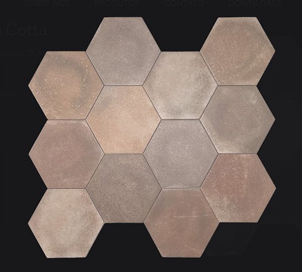 Porcelanato - Sense Decor - Hexa Terra Cotta - 17x19,6 - 1,00 m2